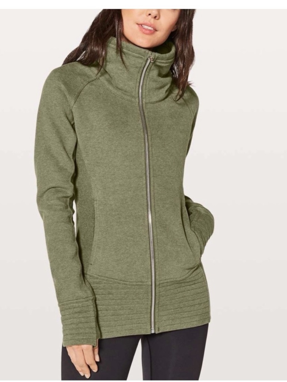 Lululemon Fatigue Green Full-Zip Utility Jacket Size 4